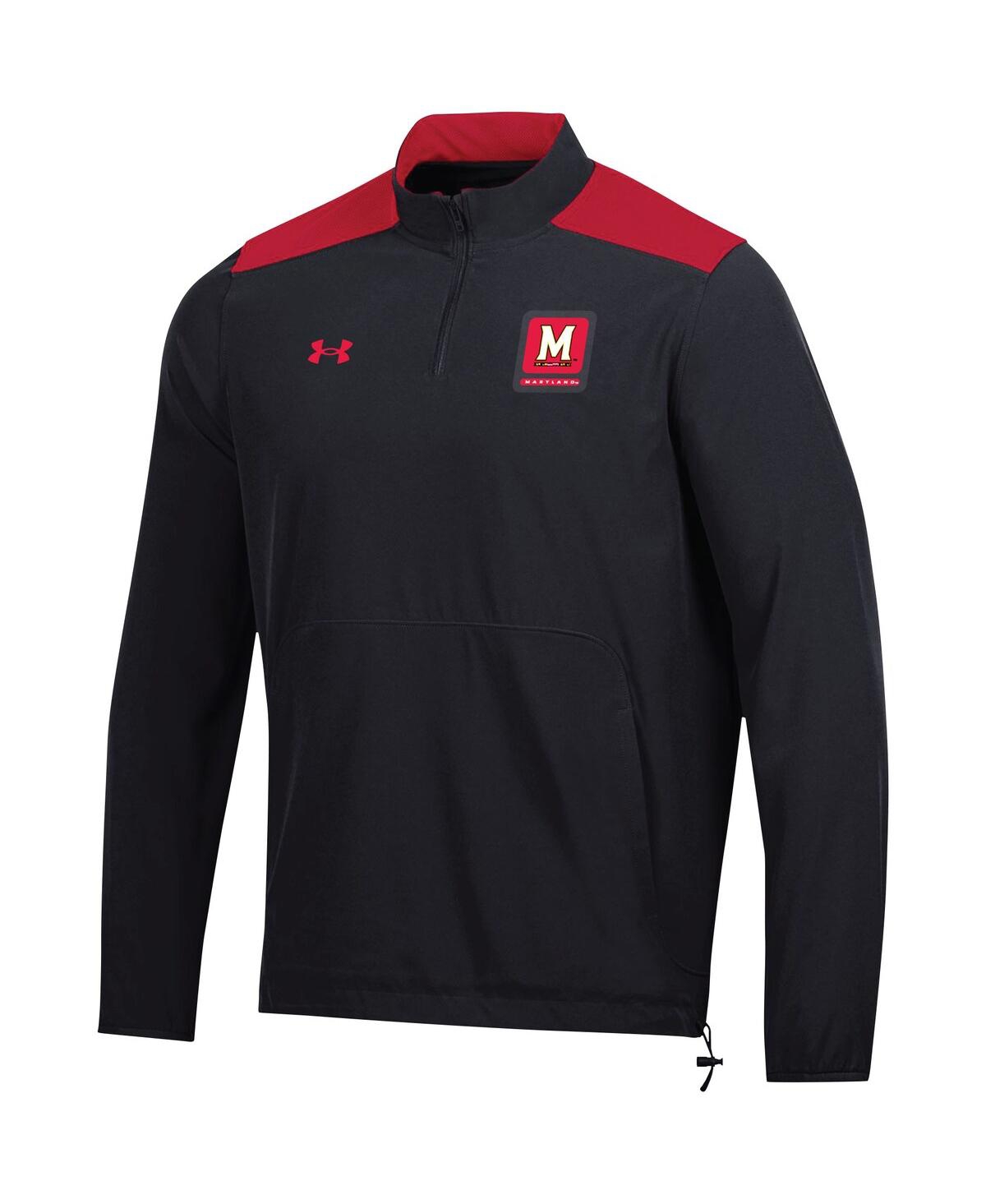 Men's Under ArmourMaryland Terrapins 2023 MotivateQuarter-Zip Top - Black