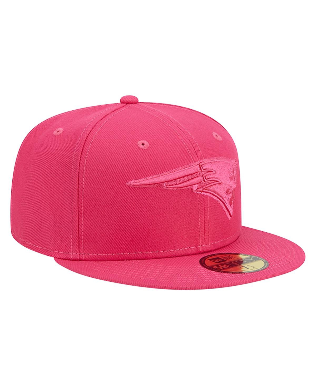 Shop New Era Men's  Pink New England Patriots Color Pack 59fifty Fitted Hat