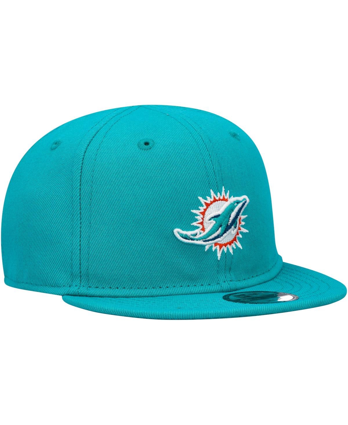 New Era Infant Boys And Girls  Aqua Miami Dolphins My 1st 9fifty Snapback Hat In Aqua