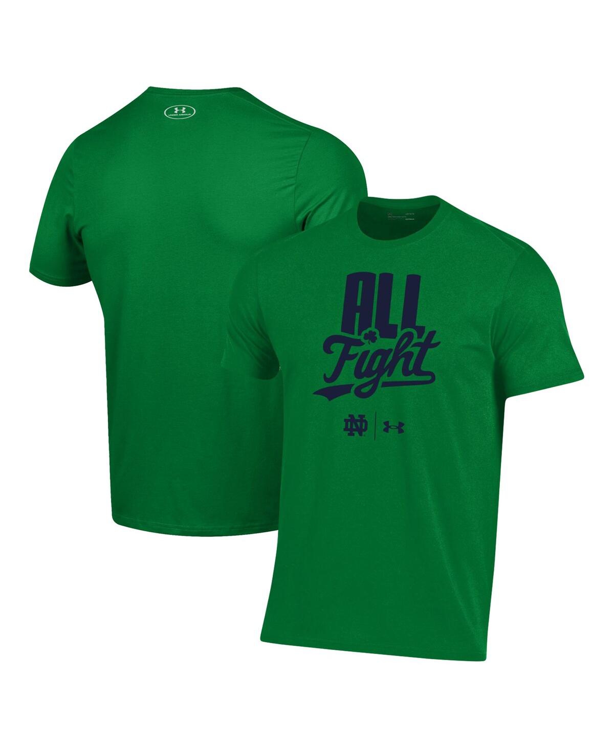 Shop Under Armour Men's  Green Notre Dame Fighting Irish All Fight T-shirt