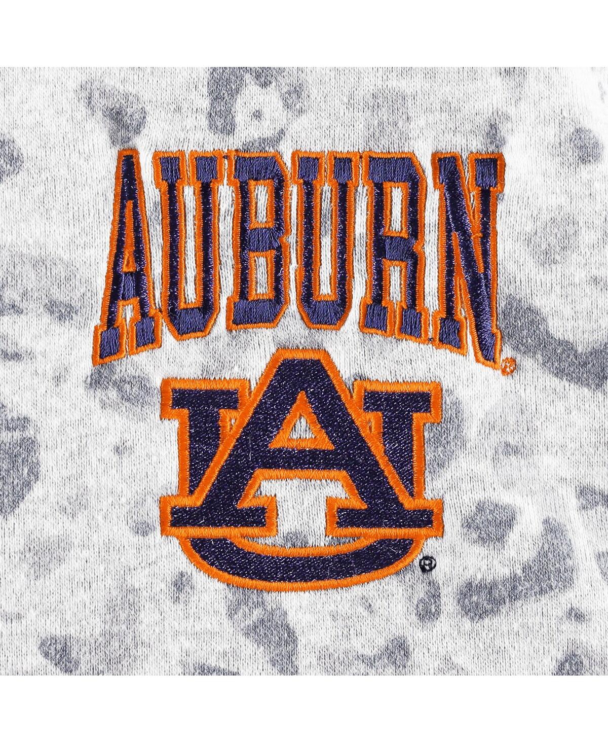 Gameday Couture Heather Gray Auburn Tigers Leopard Quarter-zip Sweatshirt In Heather Gray