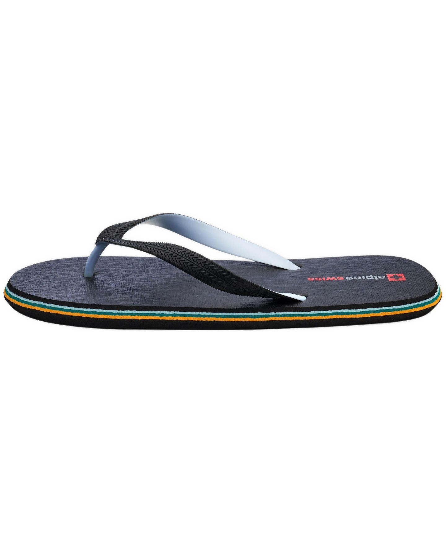 Мужские сандалии Alpine Swiss Flip Flops Ultra-light Thin EVA foam Sandals for Beach Pool Everyday Wear Simple Flexible Flip Flops for Men, цвет: Чёрный — фото 2