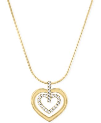 Swarovski - Circle Double Heart Pendant Necklace