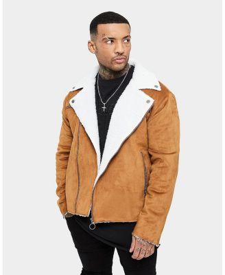 Biker sherpa jacket best sale