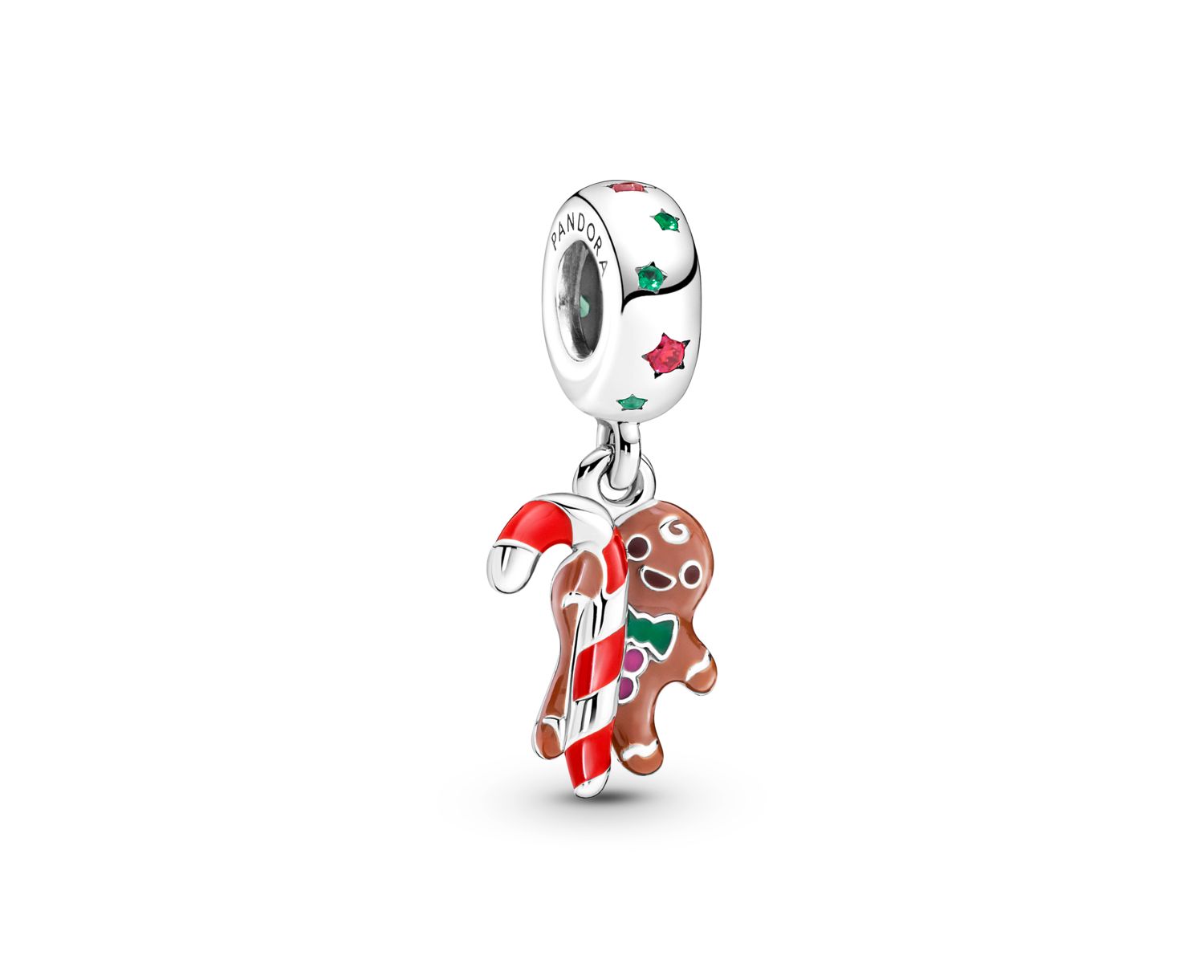 Sterling Silver Gingerbread Man Dangle Charm