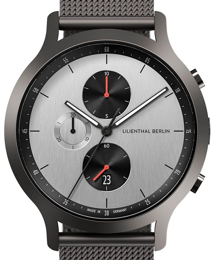 Lilienthal Berlin Men's Curcuit Chronograph Gunmetal Stainless Steel