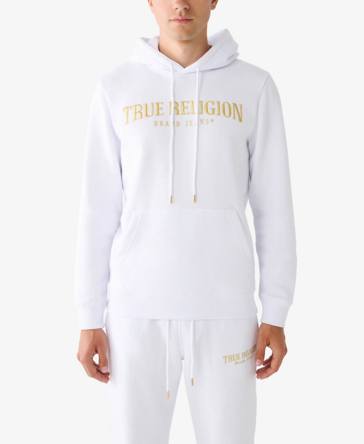 Men s Shine Arch Pullover Hoodie In Optic White