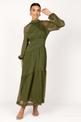 Women's Julip Sheer Long Sleeve Maxi Dress