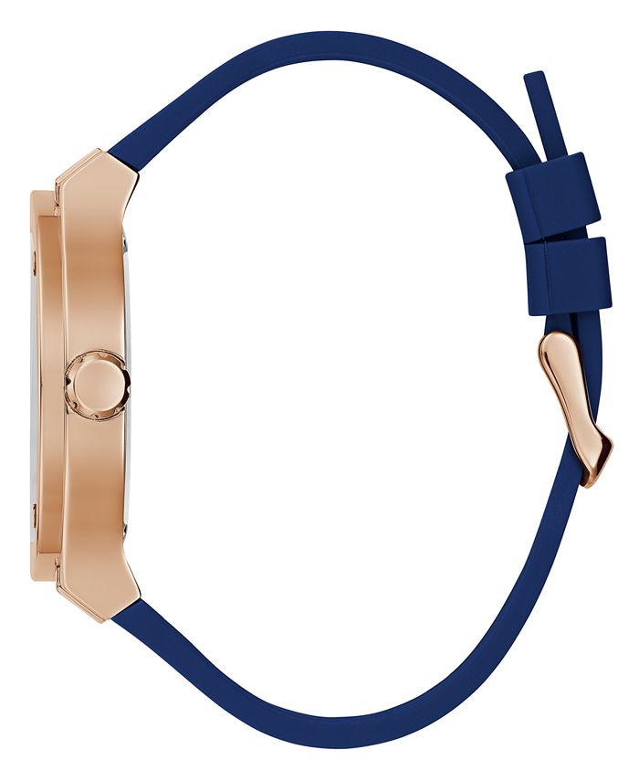 Guess Prodigy Multifunction Navy Blue Dial Blue Silicone Strap Watch For Men - GW0569G3