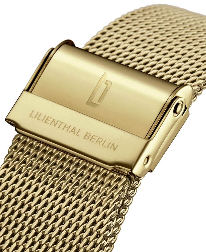 Lilienthal Berlin Men's The Classic Gold Green GoldTone Stainless