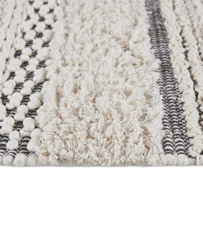 Décor Studio Channeled Woven Bath Rug, 20" x 30" Macy's