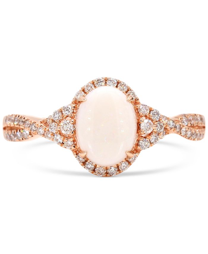 Macy's opal top ring