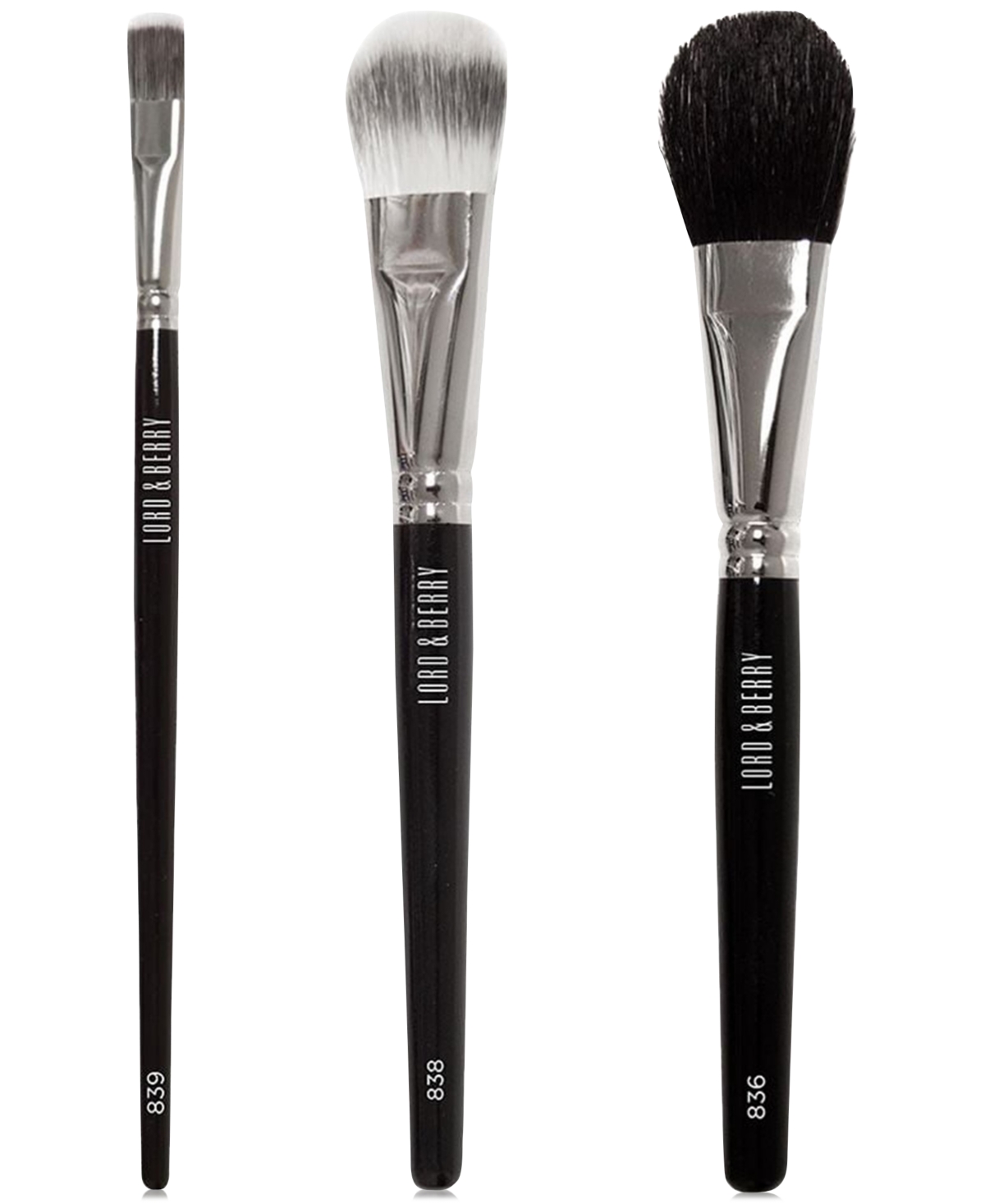 Lord & Berry 3-piece Face Brush Set In Multi