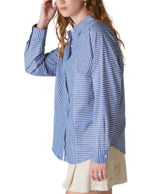 GANT STRIPED SHIRT - Camicia - light pink/rosa