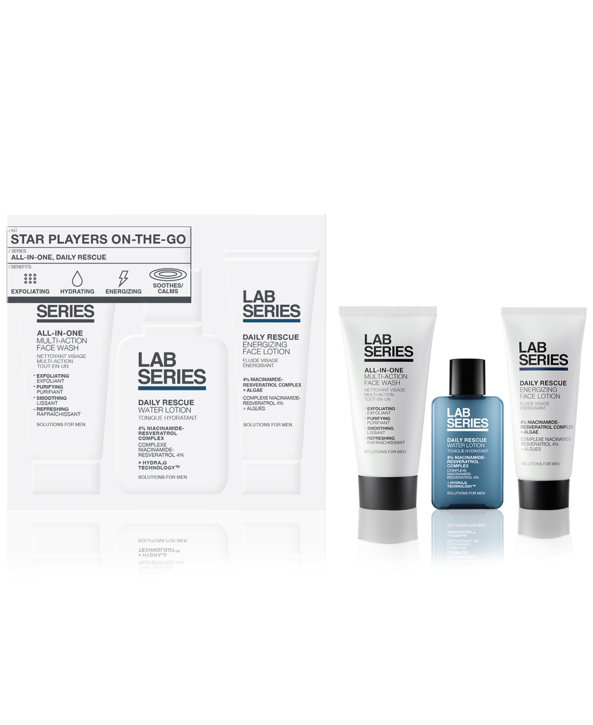 Lab Series 3-pc. On-the-go Men's Skincare Set In No Color