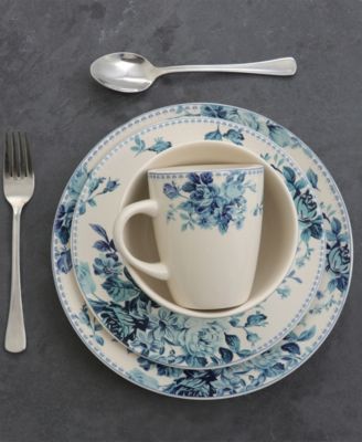 Blue Rose 16 Pc. Dinnerware Set, Service for 4