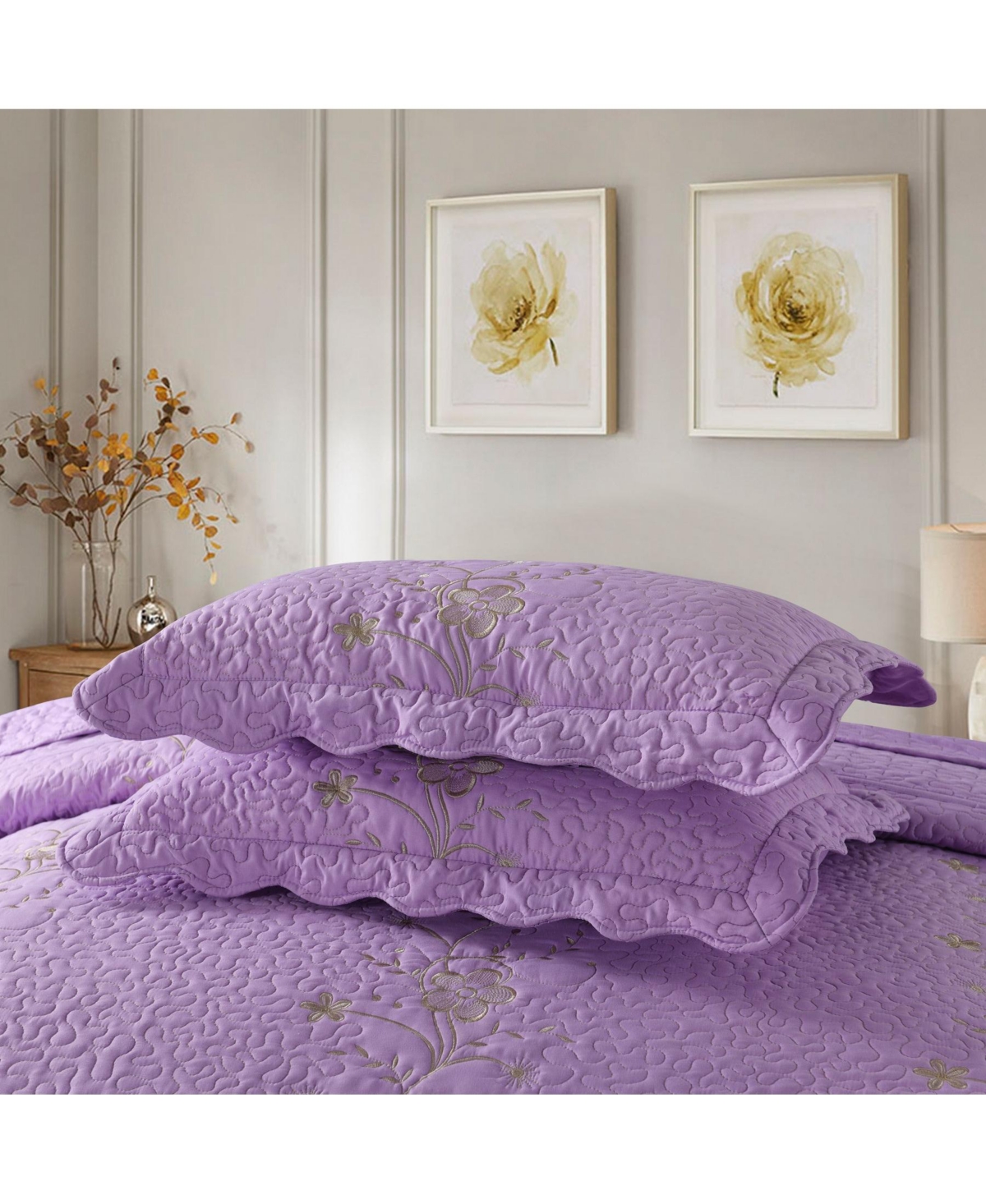 MarCielo 3 Piece Lightweight Bedspread Quilt Set Lapaz