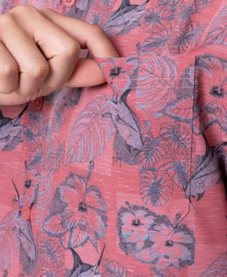 Guy Harvey Мужская рыболовная рубашка с коротким рукавом из Марлина в цветочек от Guy Harvey