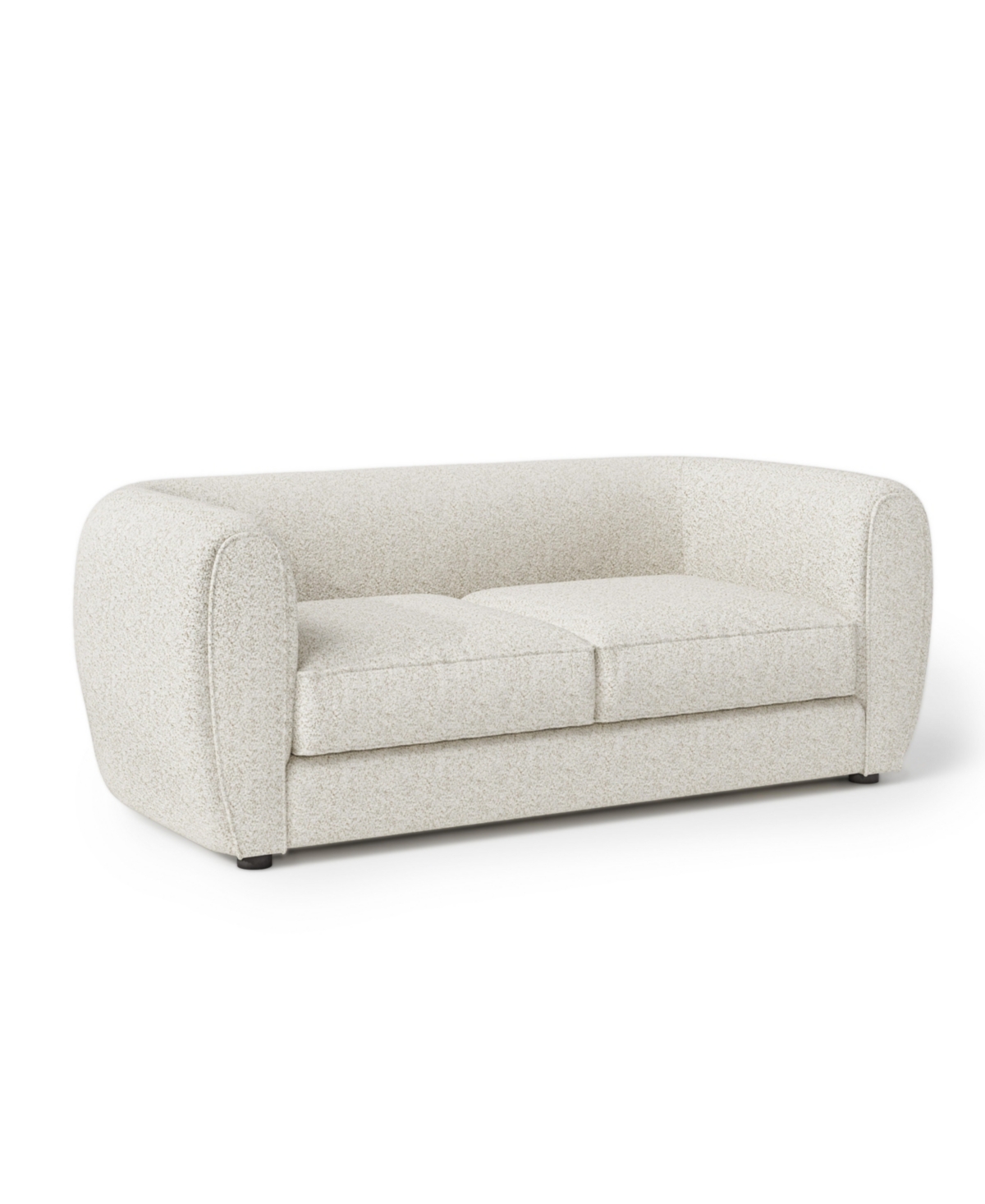 Furniture Of America Valerian 67" Boucle Fabric Loveseat In Off-white