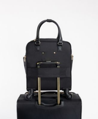 17" Softside Chevron 4-Wheel Spinner Carry-On Underseater