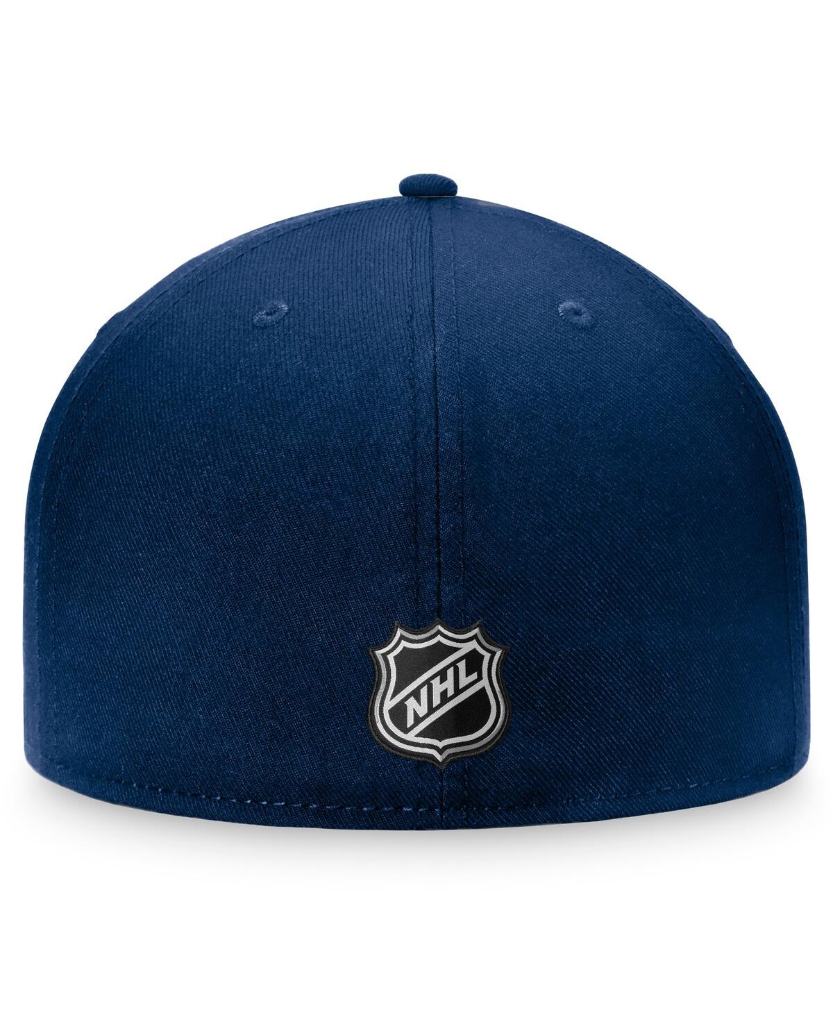 Shop Fanatics Men's  Navy Winnipeg Jets Core Primary Logo Fitted Hat