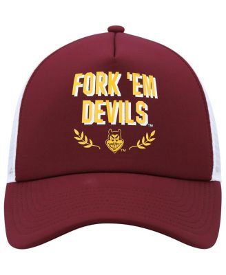 Men's Maroon Arizona State Sun Devils Phrase Foam Front Trucker Adjustable Hat