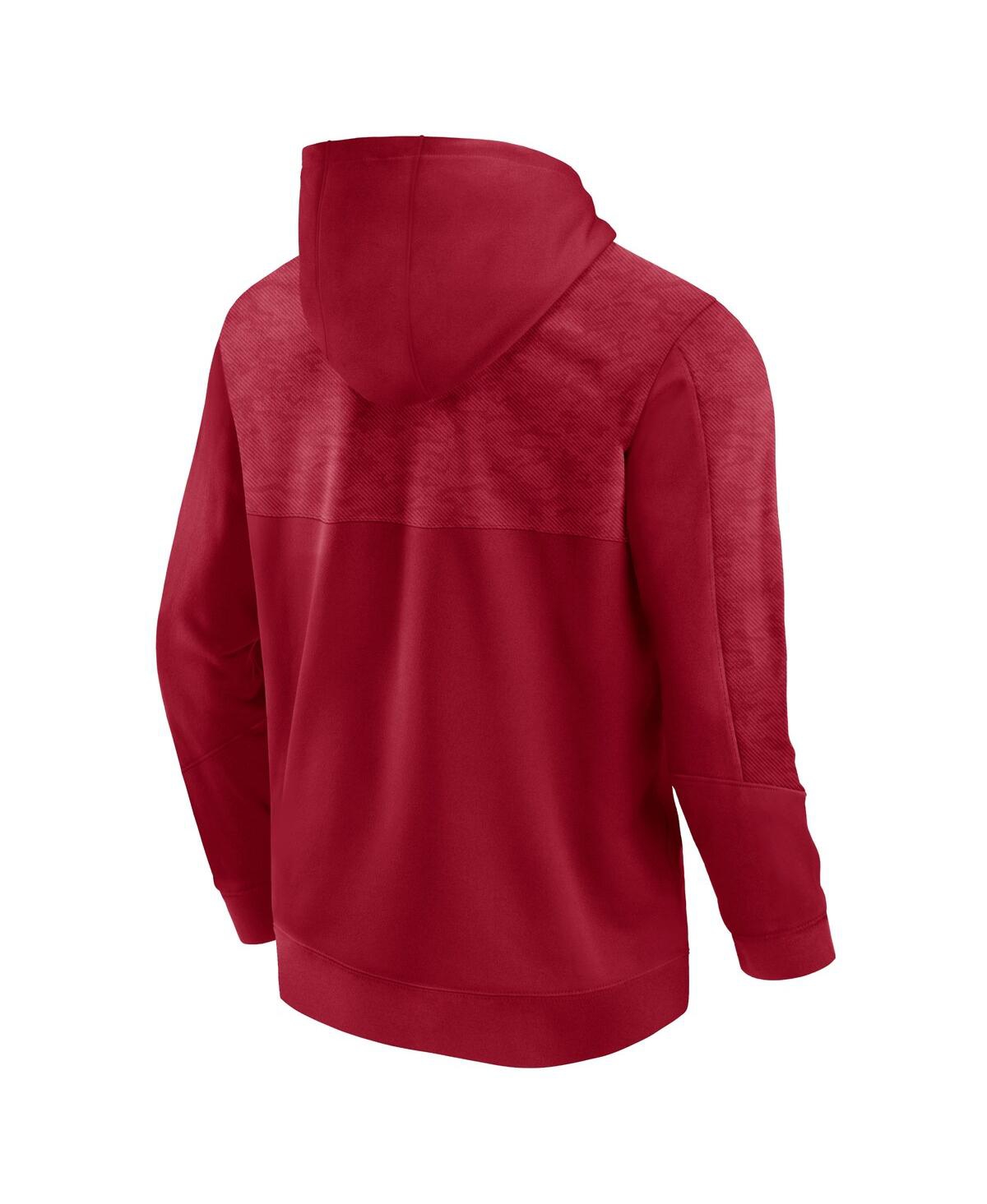 Fanatics Branded Crimson Oklahoma Sooners Defender Pullover Hoodie In Crimson