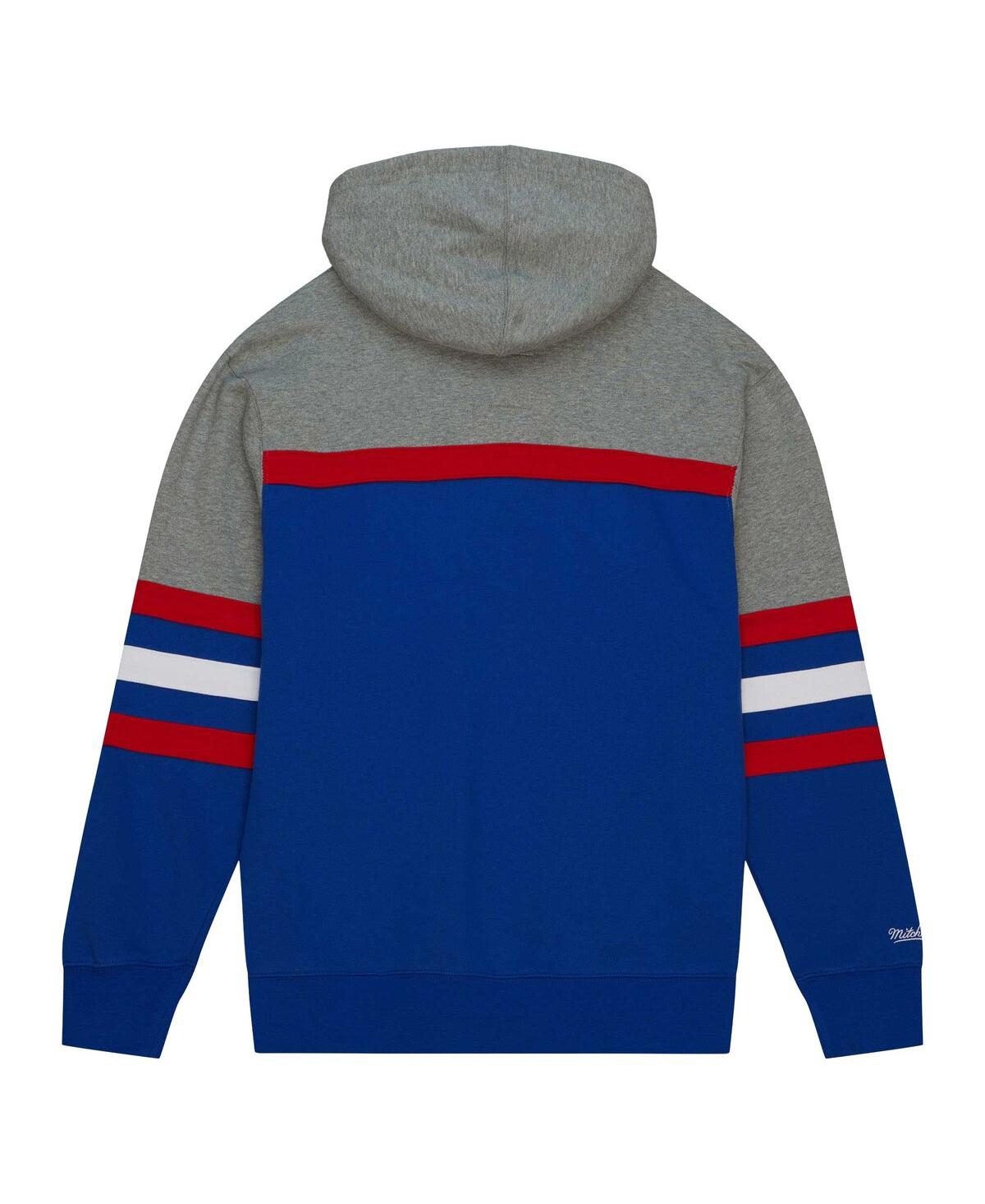 Mitchell & Ness Men's  Royal Kansas Jayhawks Head Coach Pullover Hoodie In Royal