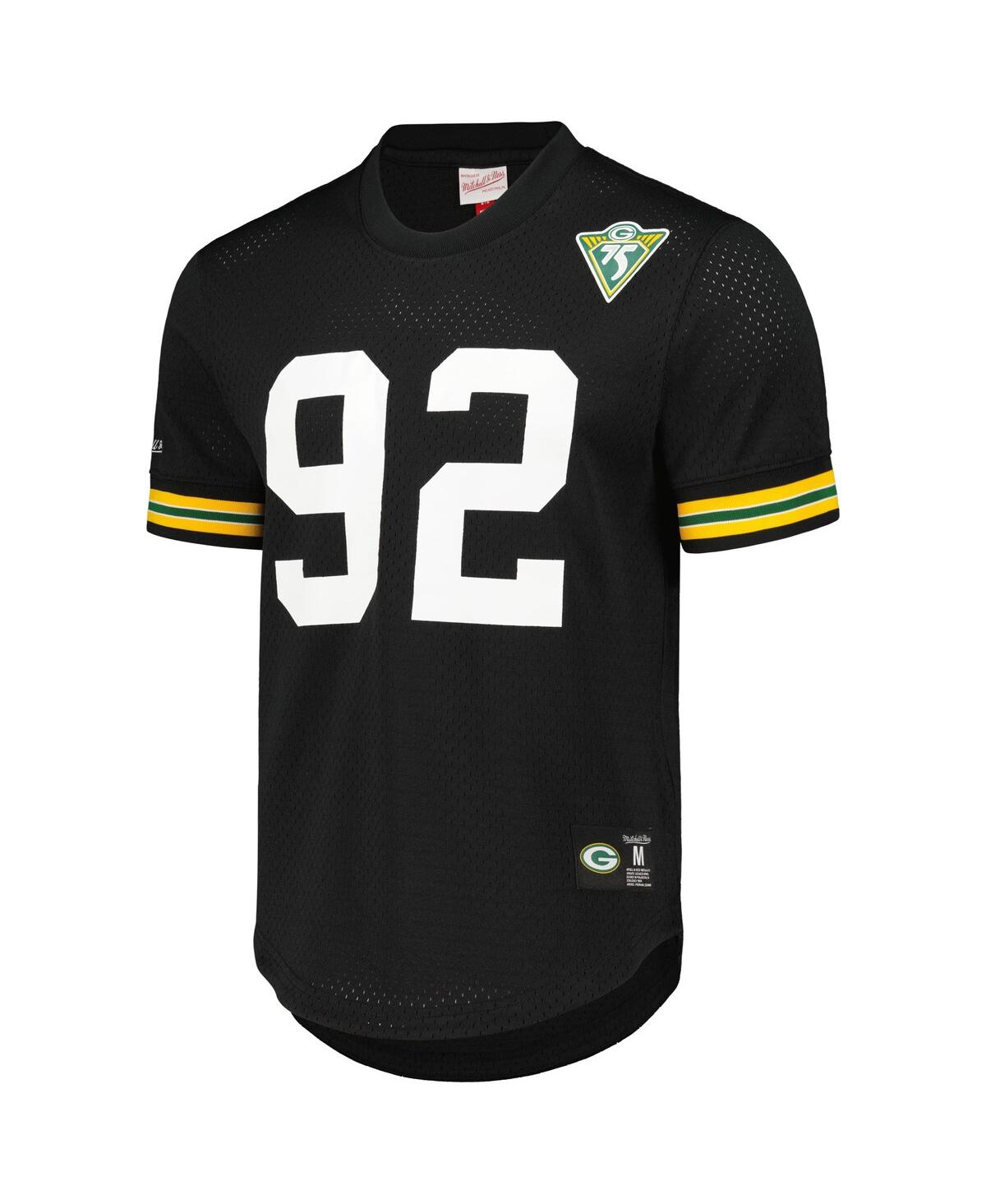 Mitchell & Ness Men's  Reggie White Black Green Bay Packers In Black