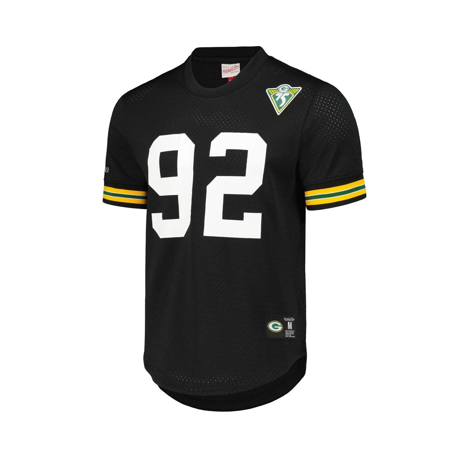 Men's Reggie White Black Green Bay Packers
