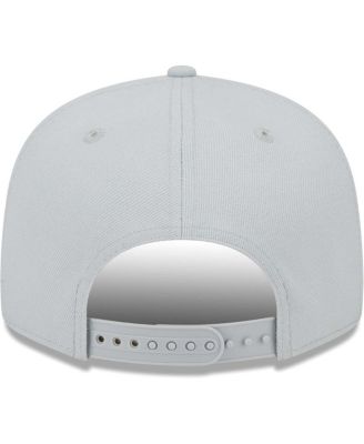 Men's Silver Oakland Raiders Gridiron Classics Main Script 9FIFTY Snapback Hat