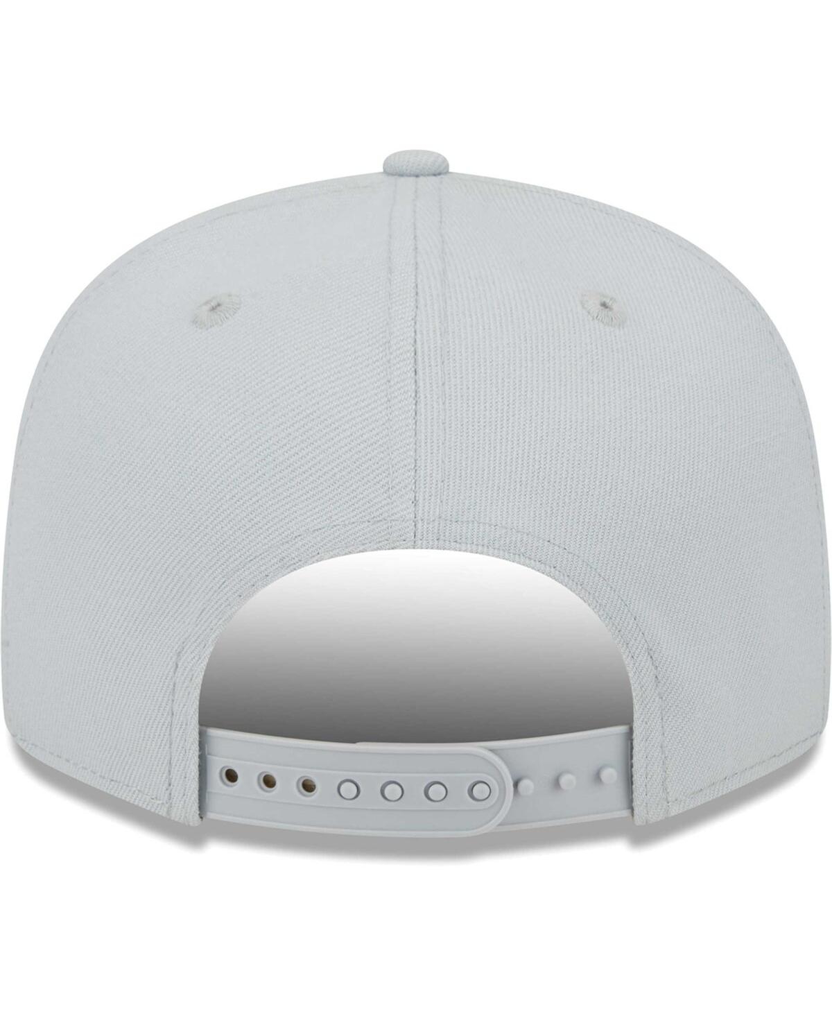 New Era Silver Oakland Raiders Gridiron Classics Main Script 9fifty Snapback Hat In Silver