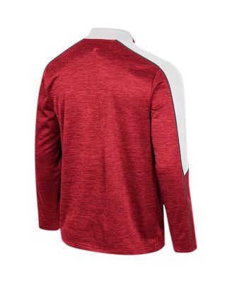 Men's Cardinal Arkansas Razorbacks Marled Half-Zip Jacket