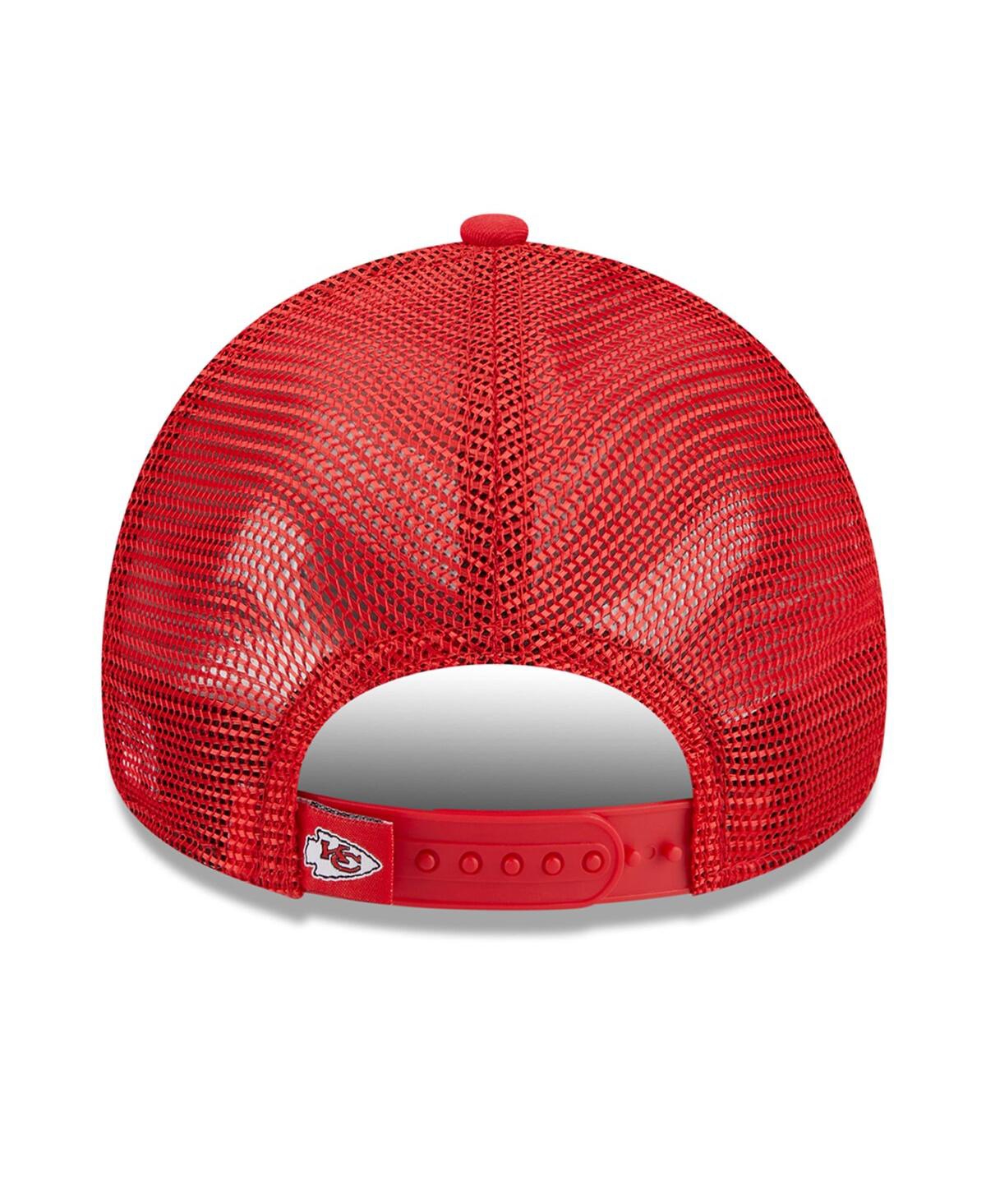 Women's New EraKansas City Chiefs McGee Trucker 9FORTY Adjustable Hat - Red