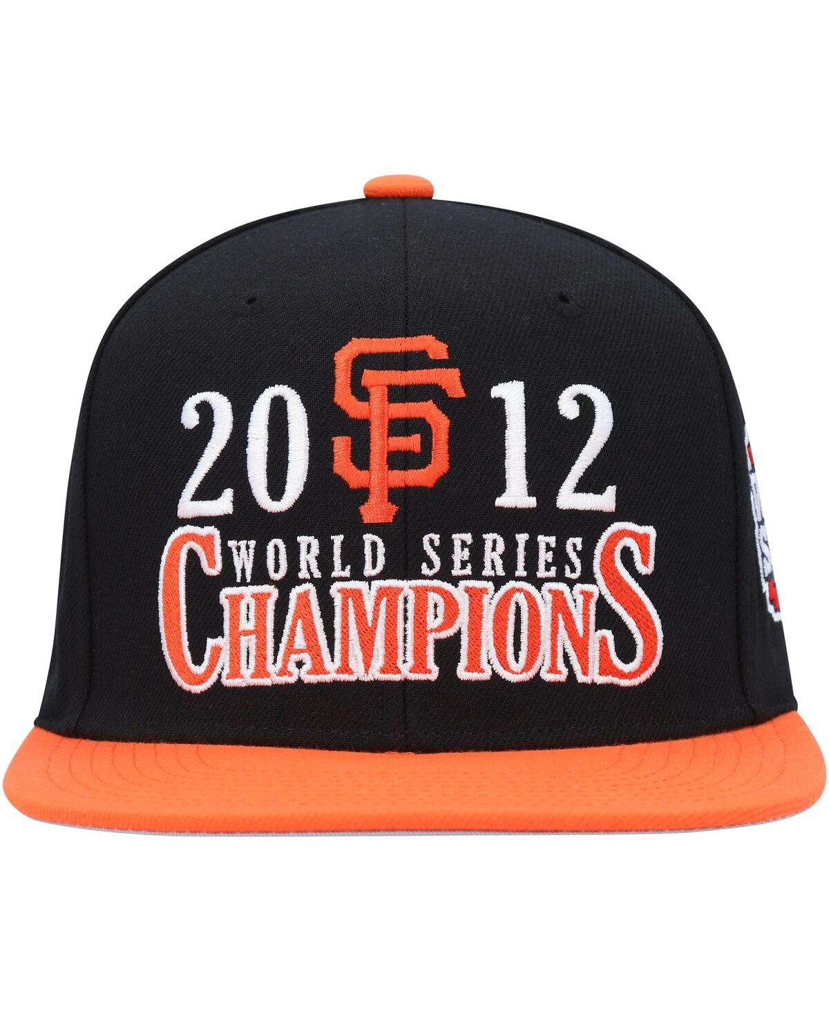 Mitchell & Ness Men's  Black San Francisco Giants World Series Champs Snapback Hat In Black