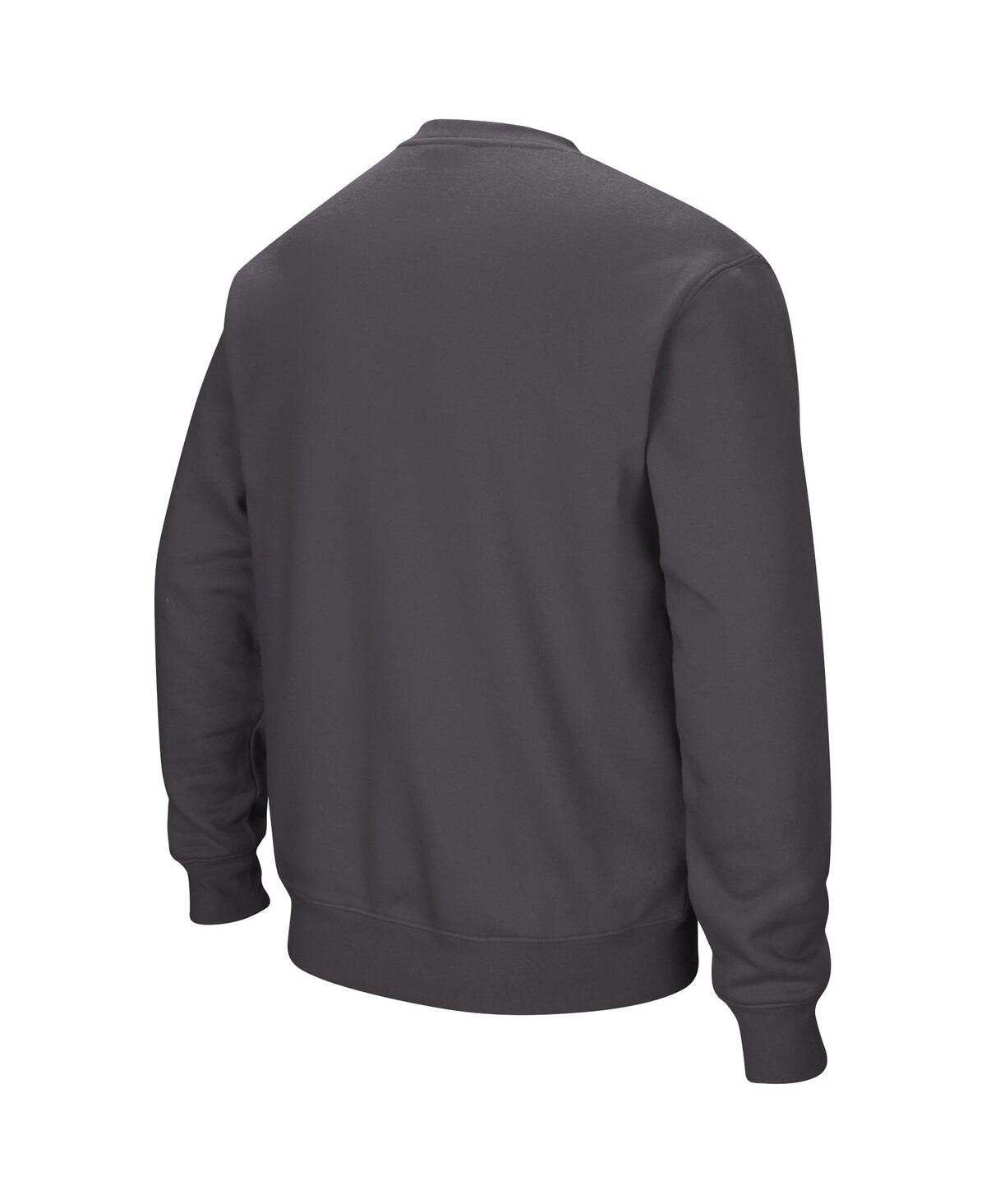 Colosseum Men's  Charcoal Virginia Tech Hokies Arch & Logo Pullover Sweatshirt In Charcoal