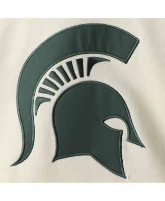 Men's Cream Michigan State Spartans 2.0 Lace-Up Pullover Hoodie