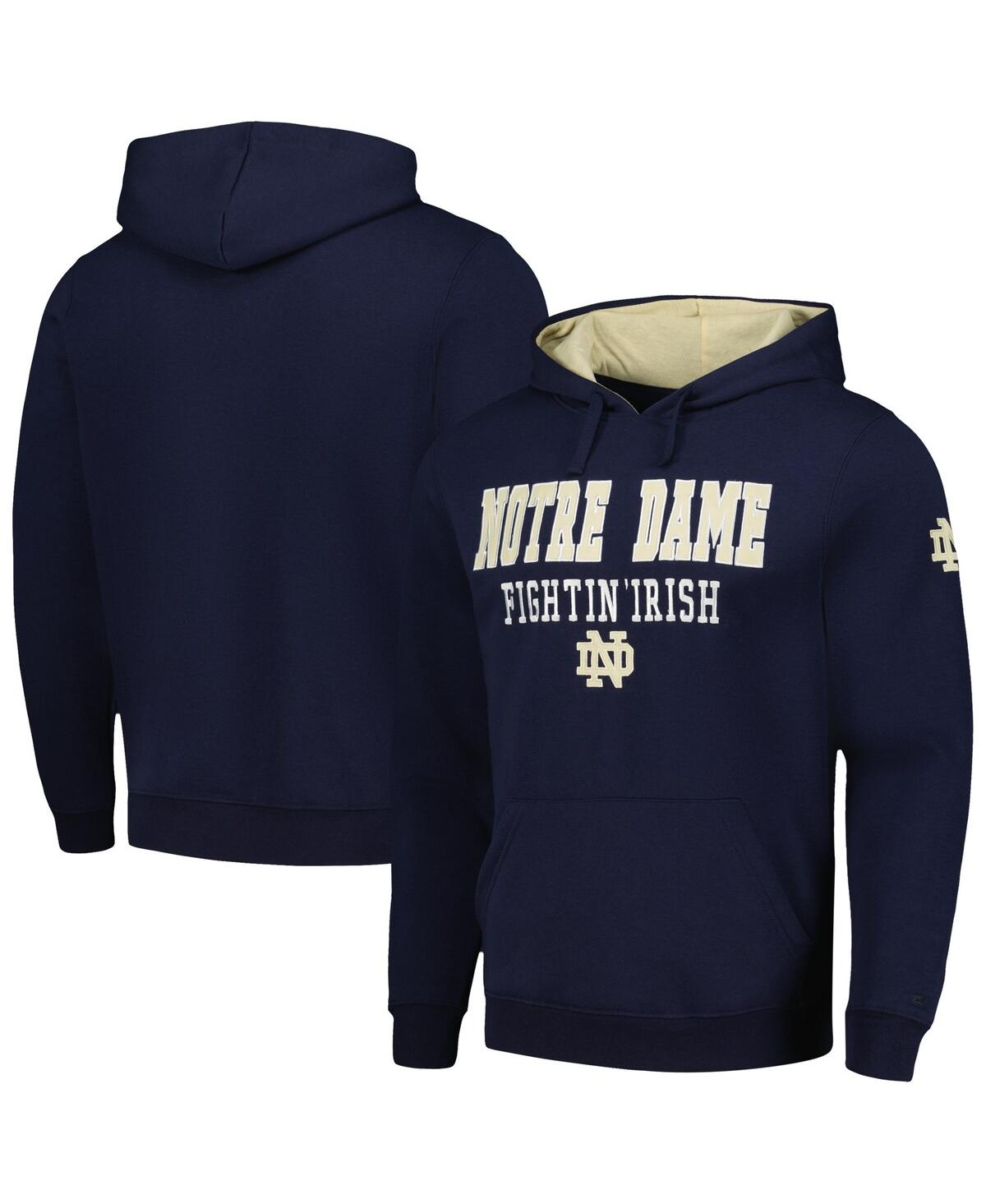 Colosseum Men's  Navy Notre Dame Fighting Irish Sunrise Pullover Hoodie