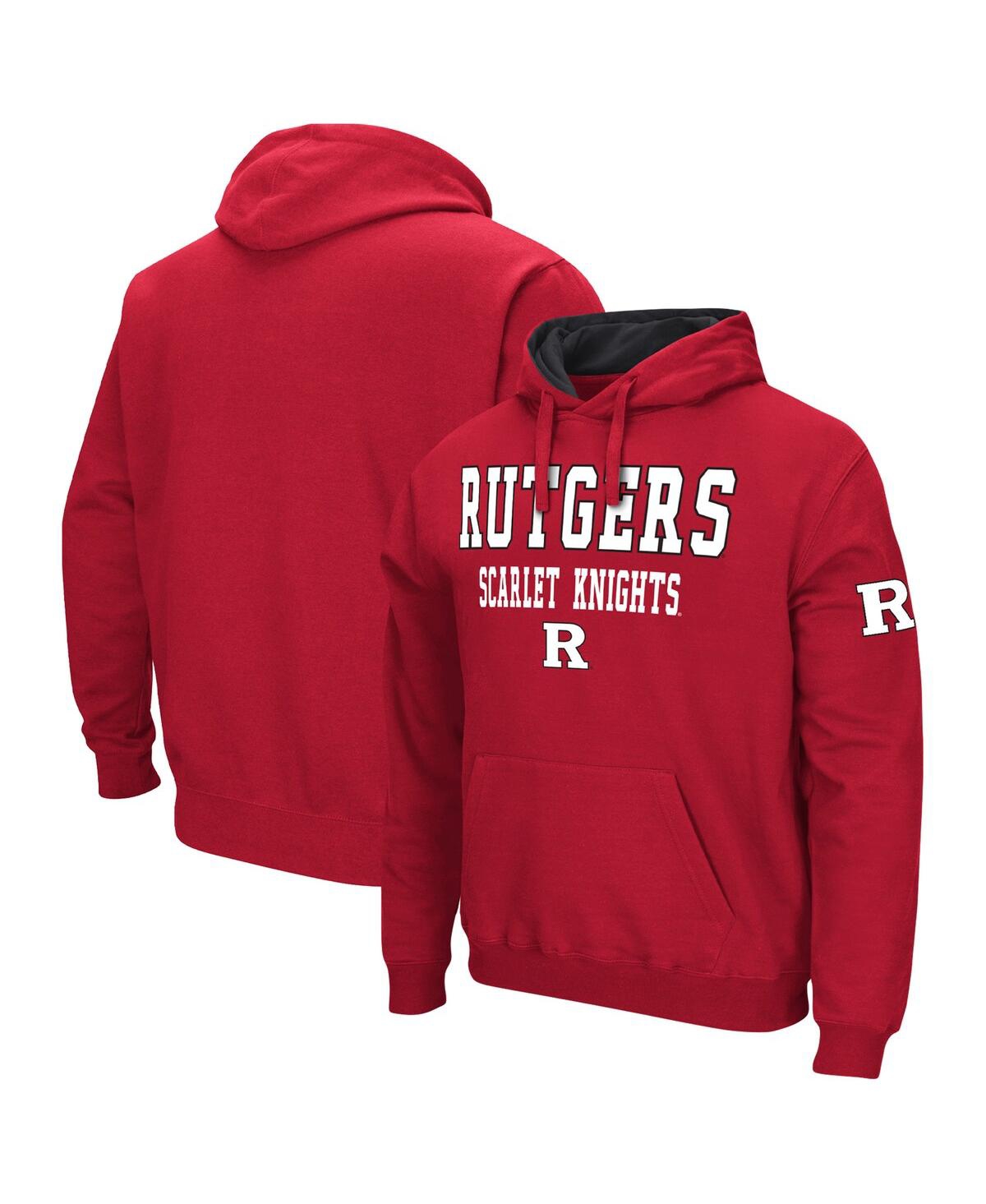Colosseum Scarlet Rutgers Scarlet Knights Sunrise Pullover Hoodie In Scarlet