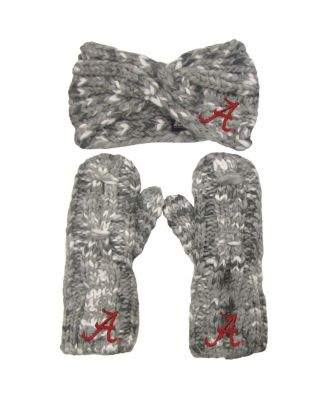 Womens ZooZatz Alabama Crimson Tide Logo Marled Headband and Mitten Set 7090₽