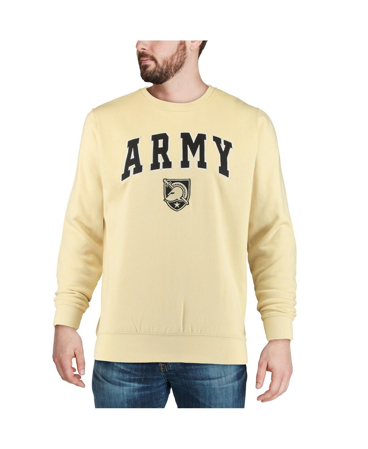 Colosseum Men's Army Black Knights Arch & Logo Crew Neck Sweatshirt In Charcoal