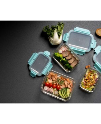 3 Pc Rectangular Container Hi-Top Lids with Pro Grade Removable Lockdown Levers Set 