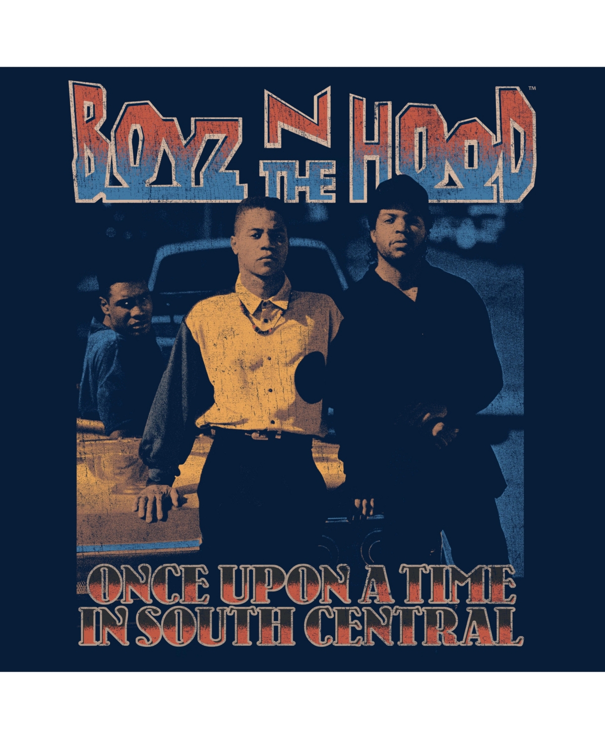 Shop Hybrid Boyz In The Hood Men's Short Sleeve T-shirt In Navy