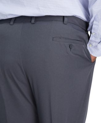 Men's Big & Tall Cool 18&reg; PRO Classic-Fit Expandable Waist Flat Front Stretch Dress Pants