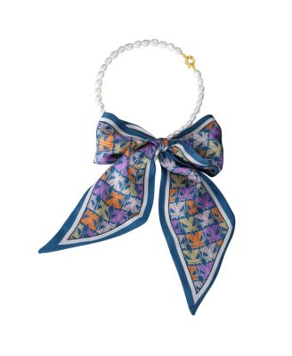Mera Baroque Freshwater Pearl Necklace & Scarf set