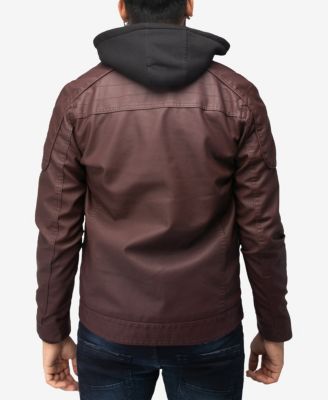 Мужская мотокуртка X-Ray X-Ray с капюшоном и подкладкой из искусственной овечьей шерсти