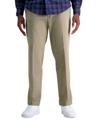 Men's Big & Tall Iron Free Premium Khaki Classic-Fit Flat Front Pant