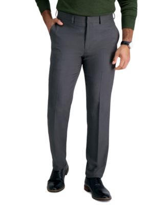 Men's Premium Comfort Slim-Fit Performance Stretch Flat-Front Dress Pants