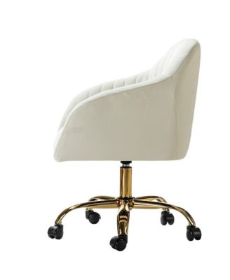Modern Cute Velvet Home Office Desk Chair
