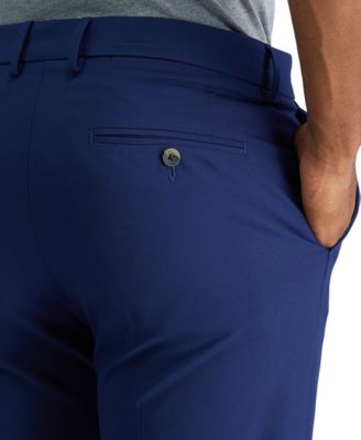 JMH Men's 4 Way Stretch Slim Fit Flat Front Dress Pant